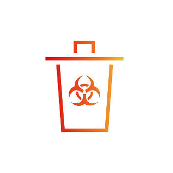 Sharps disposal container