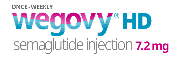 Weight-loss results with the Wegovy<sup>®</sup> HD 7.2 mg pen
