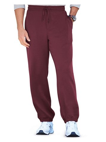 Haband Men’s Elastic Cuff Fleece Pants - Image 1 of 7
