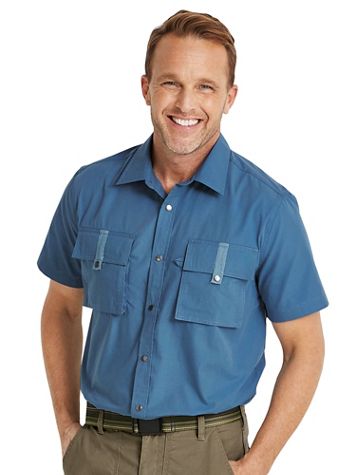 Haband Men’s Snap-tastic™ Mountaineer Woven Shirt - Image 1 of 7