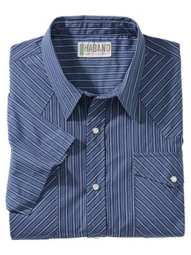 Haband Men’s Snap-tastic™ Western Shirt, Short Sleeves