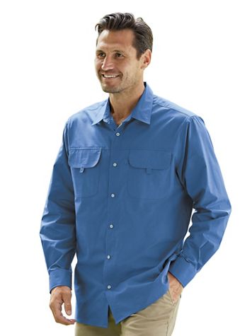 Haband Men’s Ultimate Snap-Tastic™ Woven Shirt - Image 1 of 3