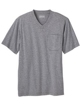 Haband Men’s V-Neck Affordabili-Tee Shirt with Pocket