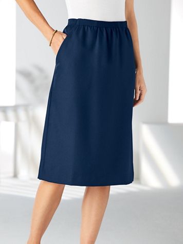 Silhouette Slimmers® Elastic-Waist Skirt - Image 1 of 2
