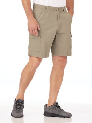 full elastic waist cargo shorts