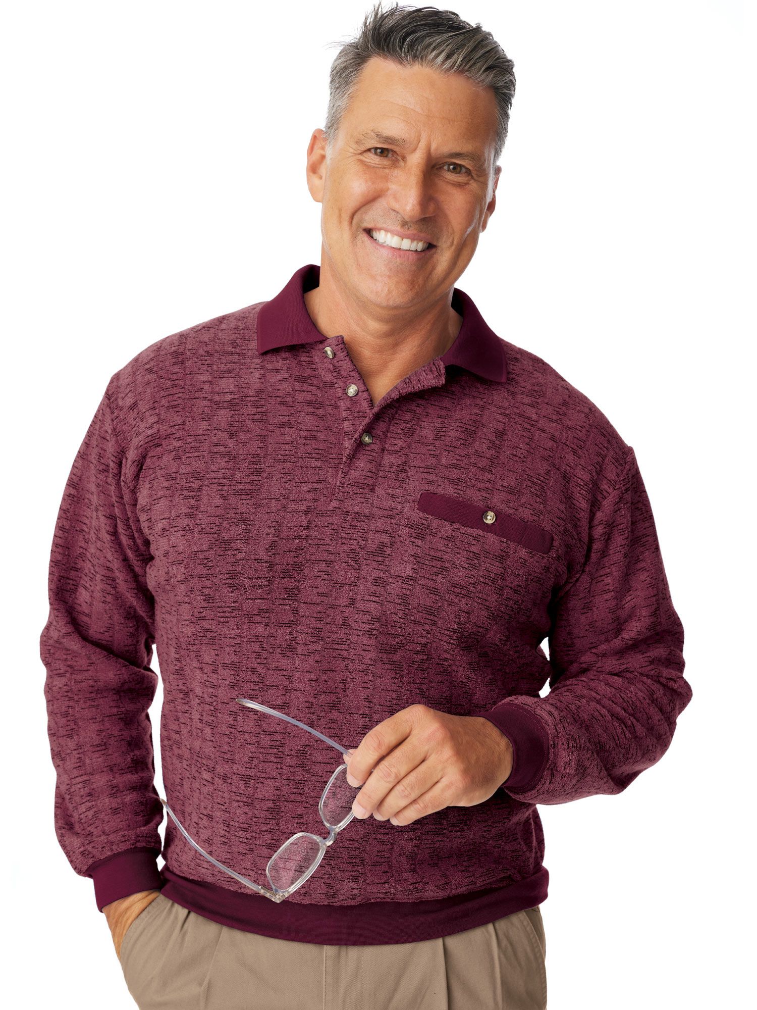 John Blair Bouclé Fleece Shirt