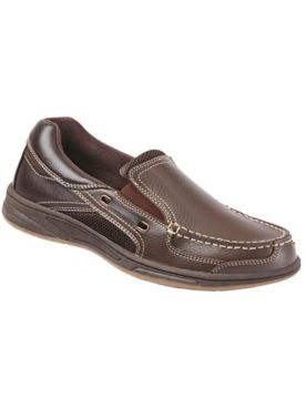 Haband Men’s Dr. Max™ Leather Slip-On Casual Shoes 