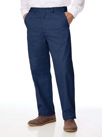 John Blair Adjust-A-Band Relaxed-Fit Twill and Denim Pants - Image 7 of 8