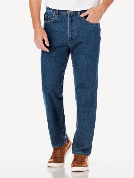 Men's Side-Elastic Jeans | Scandia Woods Jeans | Blair