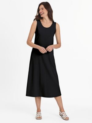 Essentials Women's Plus Take It Easy Sleeveless Dress, Black XL