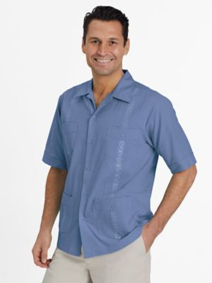 John Blair Short-Sleeve Guayabera Shirt - Blair