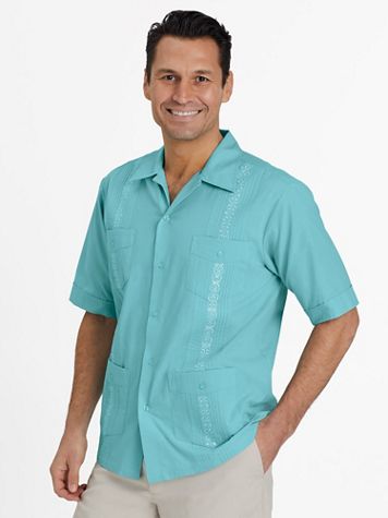 John Blair Short Sleeve Guayabera Shirt Blair