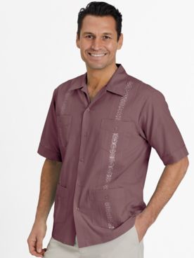 John Blair Short-Sleeve Guayabera Shirt