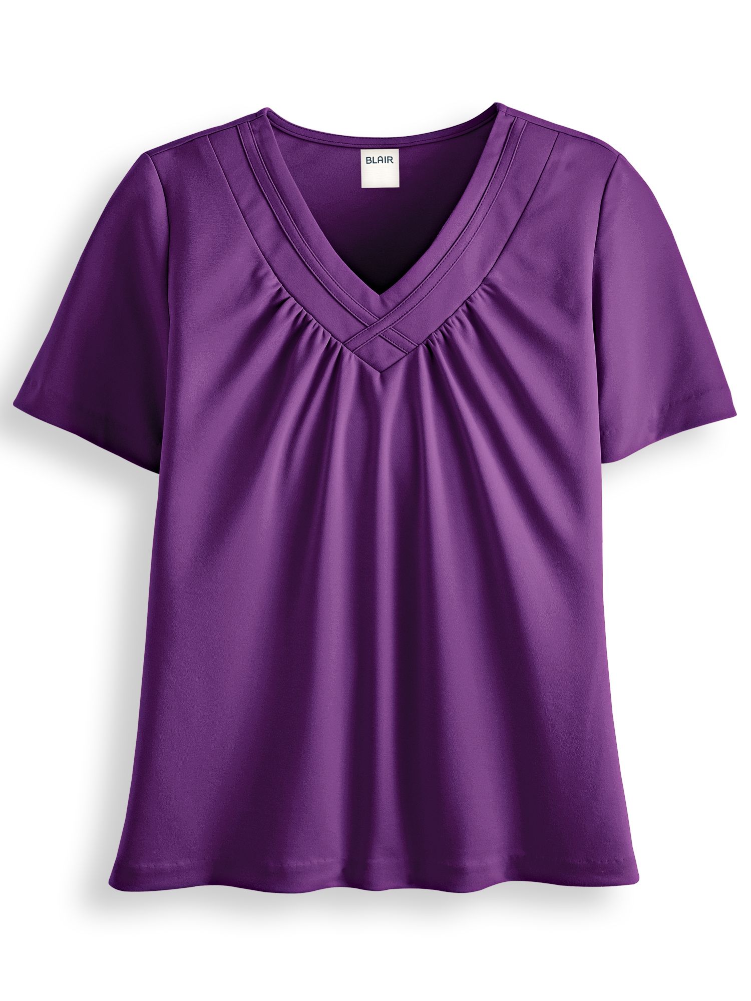 Short-Sleeve Criss-Cross Top