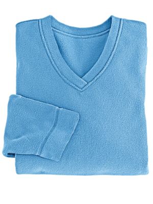 v neck fleece tops