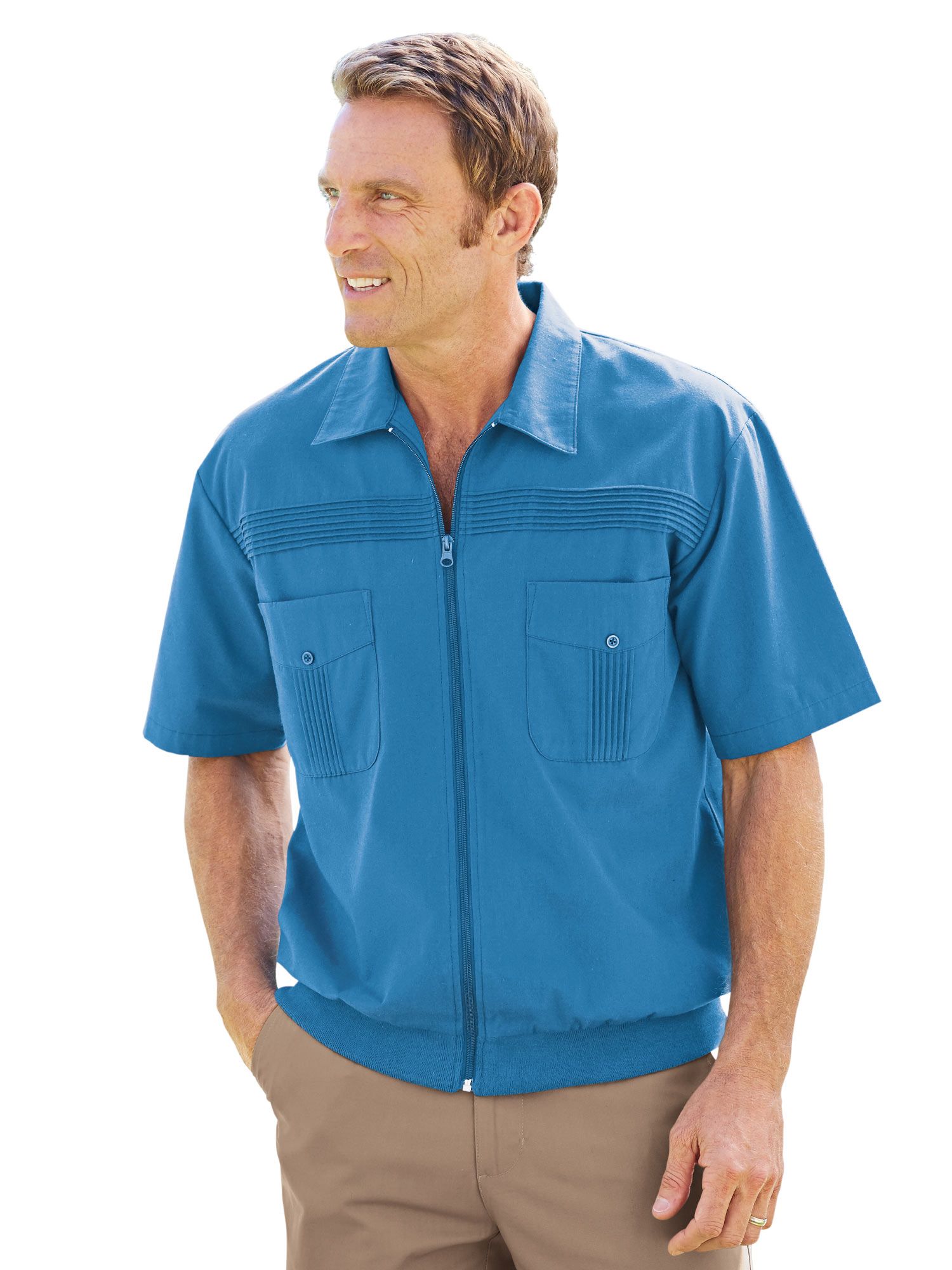John Blair Short-Sleeve Full-Zip Shirt