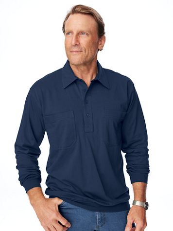 men's banded bottom shirts long sleeve