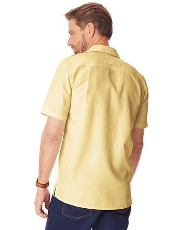 John Blair® Short-Sleeve Linen-Look Pilot Shirt - Image 1 of 16