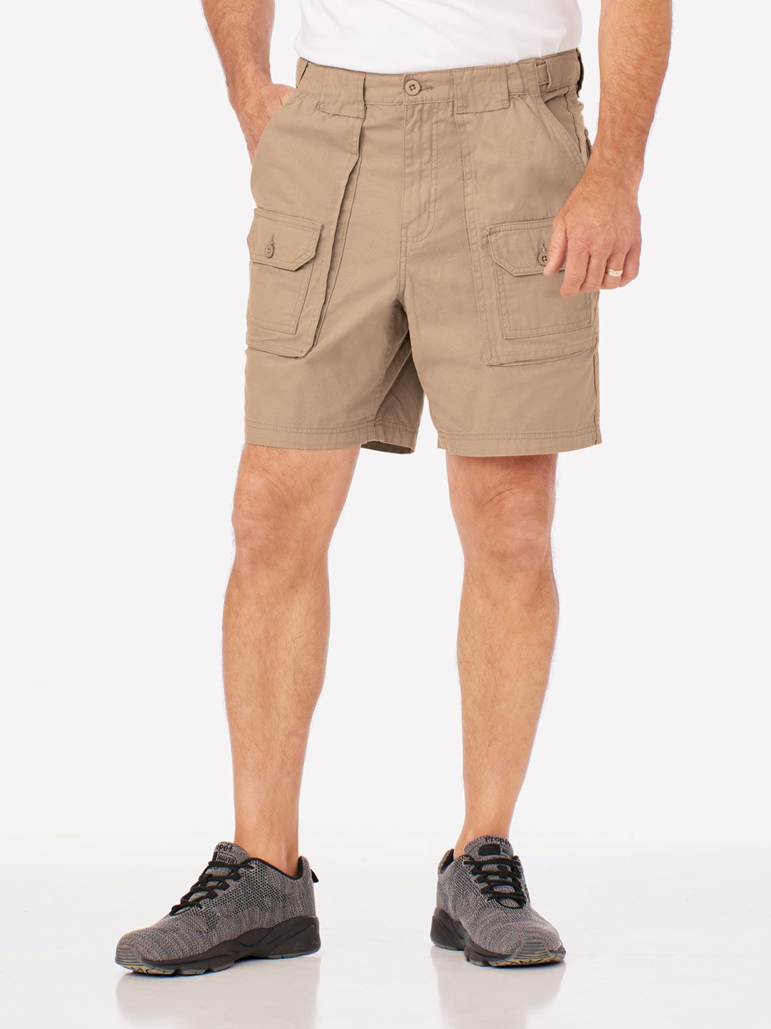 John Blair Adjust-A-Band Relaxed-Fit Cargo Shorts