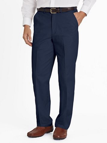 John Blair Adjust-A-Band Relaxed-Fit Plain-Front Chinos - Image 7 of 8