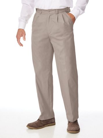 John Blair Adjust-A-Band Relaxed-Fit Pleated Chinos - Image 6 of 6
