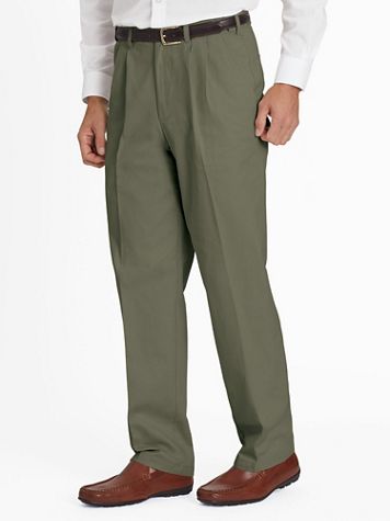 John Blair Adjust-A-Band Relaxed-Fit Pleated Chinos - Image 4 of 8