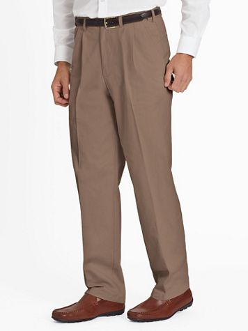 John Blair Adjust-A-Band Relaxed-Fit Pleated Chinos - Image 4 of 5