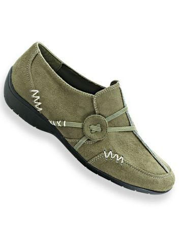 “Kelly” Faux Suede Slip-Ons by Classique® - Image 2 of 6