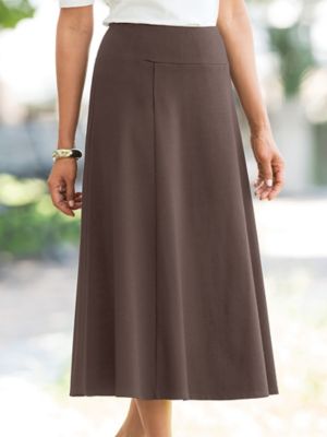 long tan skirt