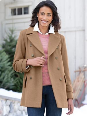 larry levine updated wool coat