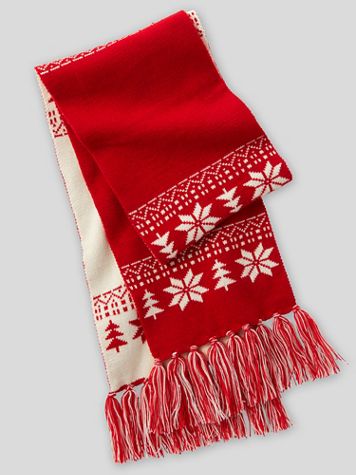 Nordic Knit Reversible Scarf - Image 1 of 1