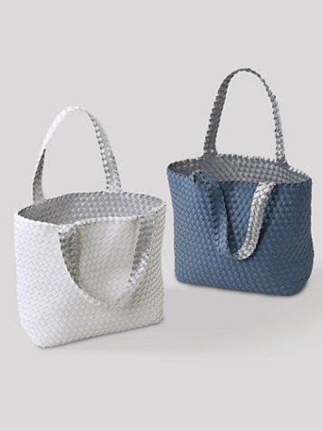 Isle Jacobson Reversible Woven Tote - Image 1 of 3