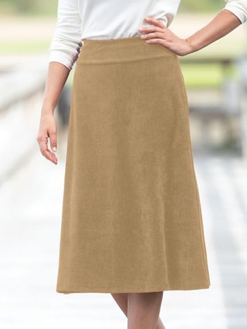 Corded Velour Skirt - Image 1 of 5