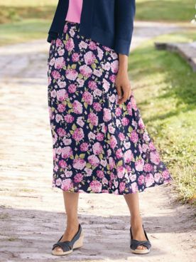 Limited Edition Hydrangea Midi Skirt
