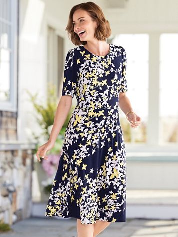 Spring Blossoms Knit Dress - Appleseed's