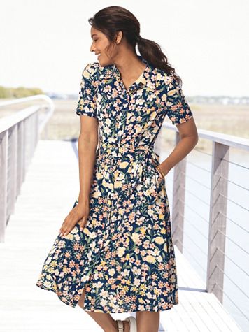 Secret Garden Floral-Print Shirtdress - Image 1 of 1