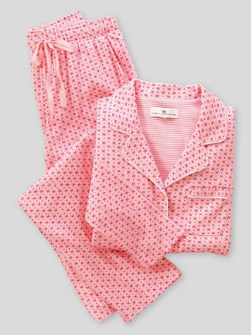 Karen Neuburger® Flower Dot Long-Sleeve Girlfriend Pajamas - Image 1 of 1