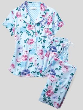 Karen Neuburger® Short-Sleeve Multi Floral Girlfriend Pajamas