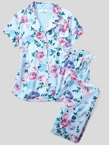 Karen Neuburger® Short-Sleeve Multi Floral Girlfriend Pajamas - Image 2 of 2
