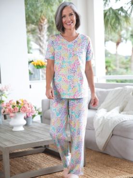 Luxe Knit Garden Floral Pajamas