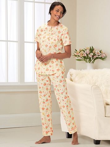 Pretty Poppies Cotton Lawn Pajamas - Image 2 of 2