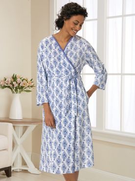 Summer Paisley Luxe Knit Robe