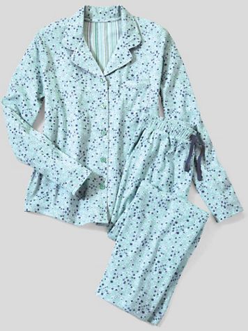 Serene Vines Long-Sleeve Girlfriend Pajamas - Image 2 of 2
