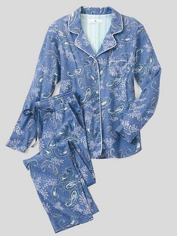 Fall Paisley Long-Sleeve Girlfriend Pajamas - Image 1 of 1