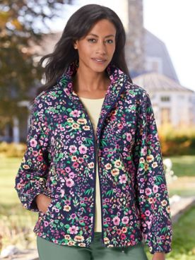 Limited-Edition Floral Travel Windbreaker