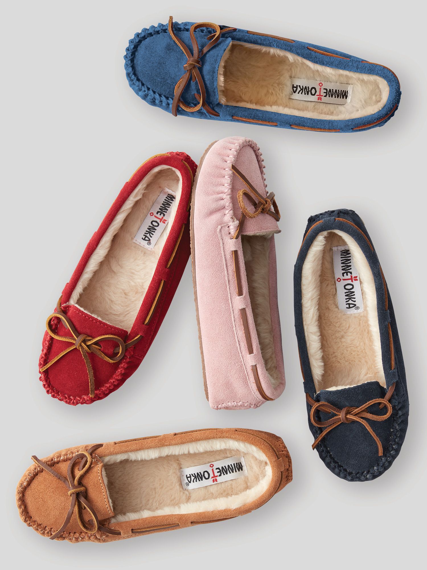 Minnetonka® Cally Suede Moccasin Slipper