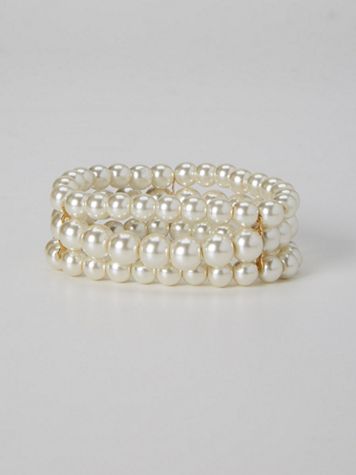 Triple-Strand Pearl Bracelet - Image 1 of 5