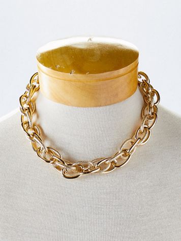 Chunky Gold Link Necklace - Image 1 of 3