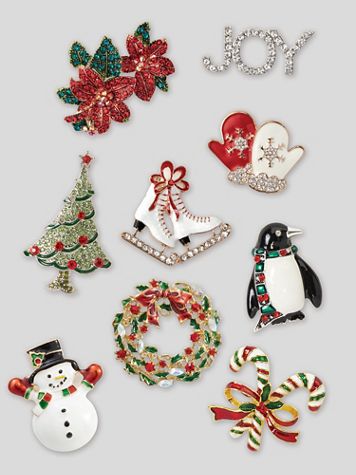 Holiday Charm Pins - Image 1 of 8