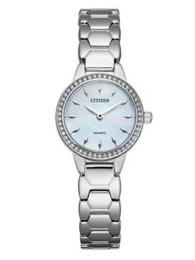 Citizen Crystal Stainless Steel Watch